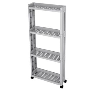 yxbdn kitchen shelf organizer wheels trolley bathroom gap storage rack sundries storage rack pulley living room (color : d, size : 1pcs)