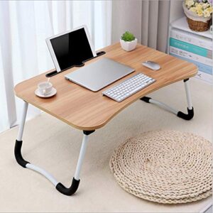 Standing Desk Folding Table On The Second Floor, No Need to Assembled a Foldable Table, Small Computer Laptop Desk, Suitable for a Small Space Home Office Portable Laptop Desk (Khaki, One Size)