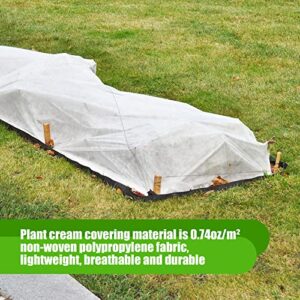 Plant Covers Freeze Protection,10x30ft 1.02oz Frost Cloth Blanket Floating Row Cover Garden Fabric for Winter Vegetables Outdoor Plants and Sun Cold Weather Pest Protection