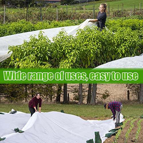 Plant Covers Freeze Protection,10x30ft 1.02oz Frost Cloth Blanket Floating Row Cover Garden Fabric for Winter Vegetables Outdoor Plants and Sun Cold Weather Pest Protection