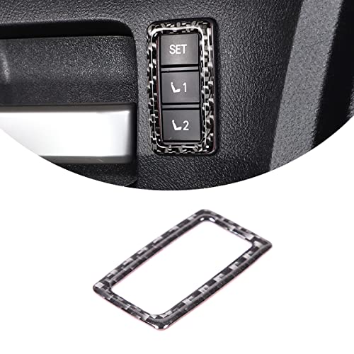 Soft Carbon Fiber Car Seat Memory Switch Decorative Patch Sticker for Toyota Tundra 2007 2008 2009 2010 2011 2012 2013 Car Accessories (Carbon Fiber)