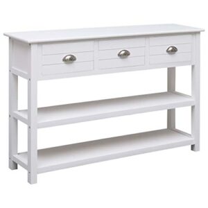 sideboard,buffet cabinet storage kitchen cabinet farmhouse buffet server bar wine cabinet console table for kitchen,dining room,living room,entryway,white 45.3"x11.8"x29.9" wood