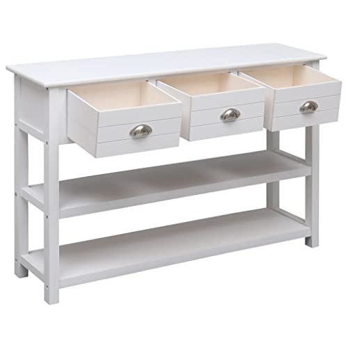 Sideboard,Buffet Cabinet Storage Kitchen Cabinet Farmhouse Buffet Server Bar Wine Cabinet Console Table for Kitchen,Dining Room,Living Room,Entryway,White 45.3"x11.8"x29.9" Wood