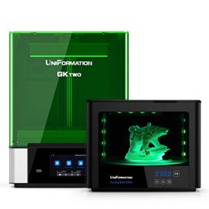 uniformation gktwo 8k resin 3d printer 10.3'' + uv curing machine 10.2“