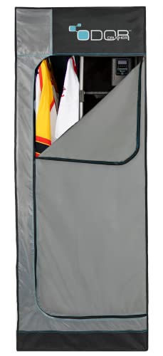 Odor Crusher Closet Clean Ozone Odor Eliminator, Full-Size Pop-up Closet, Deodorize Hanging Clothes & Bulky Pads/Helmets/Gear Using Ozone Technology, Zip-Around Closure, Easy Loading, Multiple Cycles, 20"x28"x69"