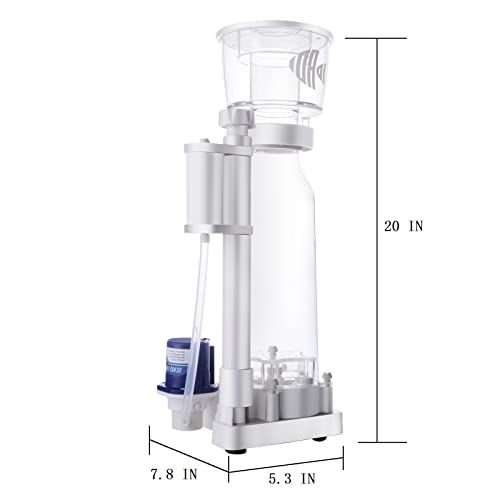 Protein Skimmers for Saltwater Aquariums, DC Pump with Controller, In Sump Use for 120 to 160 Gallons Fish Tank