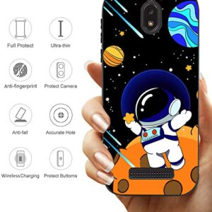 Bestrella Case for BLU View 2 Phone Case BLU View 2 B130dl B131DL Shockproof Full Body Protection Case (Astronauts)