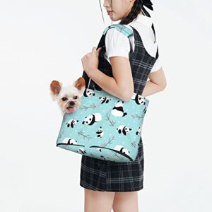 Soft Sided Travel Pet Carrier Tote Hand Bag Cute-Cartoon-Panda-Bear Portable Small Dog/Cat Carrier Purse