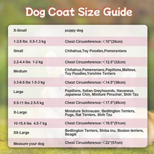 Dog Coat Dog Puffer Jacket Dog Snowsuit with D-Ring and Dog Lash Cat Dog Coats for Small Puppy Dogs Boy Girl Dog Hoodie Clothes Waterproof Windproof Warm Soft Fleece Dog Winter Coat Pink M