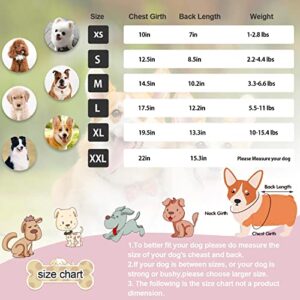 Dog Coat Dog Puffer Jacket Dog Snowsuit with D-Ring and Dog Lash Cat Dog Coats for Small Puppy Dogs Boy Girl Dog Hoodie Clothes Waterproof Windproof Warm Soft Fleece Dog Winter Coat Pink M