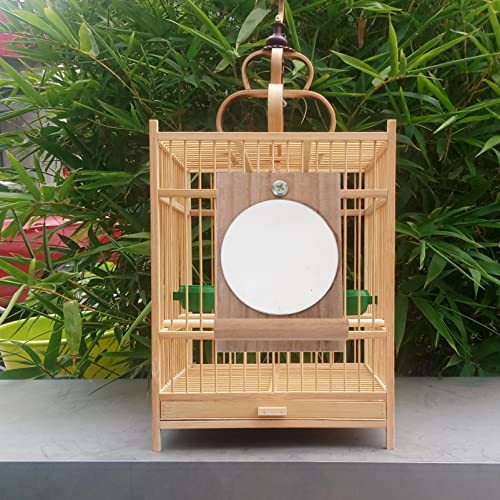 iplusmile Finch for Toy: Parrots Cockatoo Pet Play Hanging Perch Supplies Birdcage Lovebird Climb Birds Small Budgie Mirror Parakeet Parrot Perches Cage with Acrylic Accessory Cinteractive