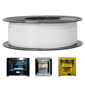 3D Printer Filament, 1kg 1.75mm PLA Filament Smokeless Bubble for High Precise Printing(White)
