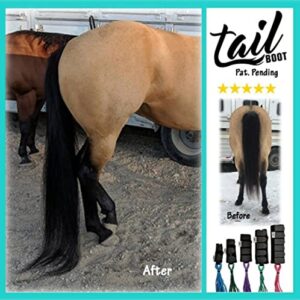 the tail boot-tail bag for all equines (large black swisher)