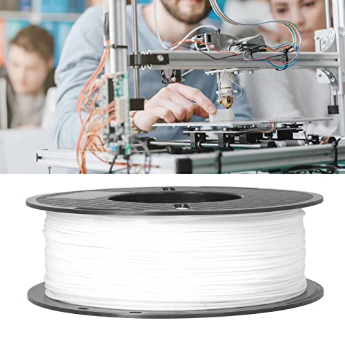 1.75mm PLA Print Filament, 3D Printer Filament Good Adhesion High Accuracy Smokeless Low Shrinkage Strong Toughness 1kg Spool for Industrial Devices(Transparent)