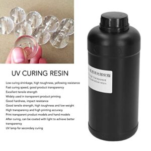 UV Curing Resin, Good Hardness Photosensitive Resin Impact Resistant Low Shrinkage High Transparent for Hand Models