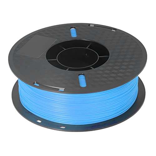 1.75mm PLA Print Filament, 3D Printer Filament Good Adhesion High Accuracy Smokeless Low Shrinkage Strong Toughness 1kg Spool for Industrial Devices(Sky Blue)