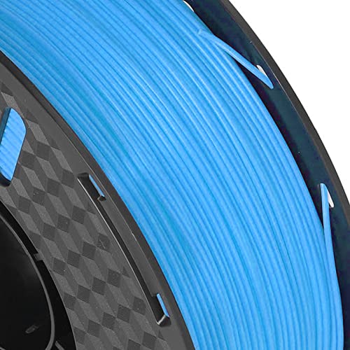 1.75mm PLA Print Filament, 3D Printer Filament Good Adhesion High Accuracy Smokeless Low Shrinkage Strong Toughness 1kg Spool for Industrial Devices(Sky Blue)