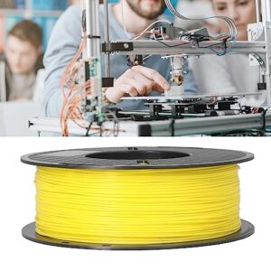 Kadimendium 3D Printer Filament, 1kg Spool 1.75mm PLA Print Filament Consumables Smokeless Low Shrinkage Good Adhesion for Industrial Devices(Yellow)