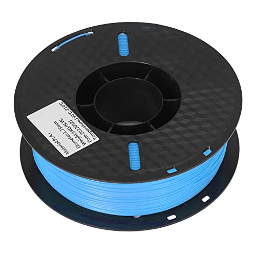 1.75mm PLA Print Filament, Smokeless Strong Toughness Low Shrinkage Consumables High Accuracy 1kg Spool 3D Printer Filament for Industrial Devices(Sky Blue)