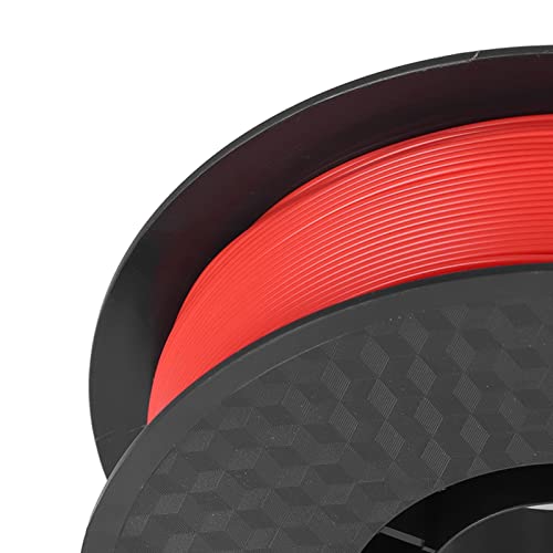 1.75mm PLA Filament, 1kg Smokeless Bubble Good Adhesion 3D Printer Filament for Printing(Red)