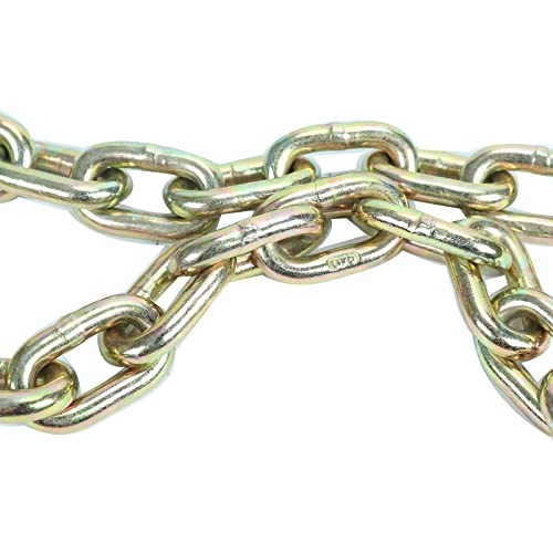 PPFFWK Trailer Safety Chain Grade 70 5/16" x 35",18,800 lbs Break Strength,Heavy Duty Binder Chain