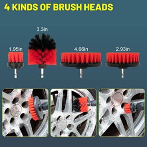 YCHOW-TECH Car Detailing Brush Kit, 19PCS Car Wash Kit Car Detailing Kit Interior Cleaner Detailing Supplies Exterior Car Accessories Automotive Detailing Equipment Auto Detailing Tools