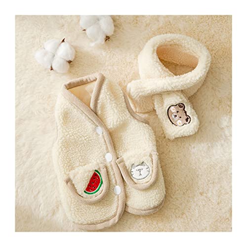 HOUKAI Dog Vest Winter Dog Cat Clothes Medium Small Dog Warm Soft Pet Jacket Velvet Scarf (Color : OneColor, Size : XL Code)