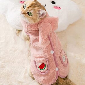 HOUKAI Dog Vest Winter Dog Cat Clothes Medium Small Dog Warm Soft Pet Jacket Velvet Scarf (Color : OneColor, Size : XL Code)