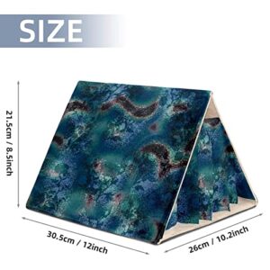 Y-DSIWX Guinea Pig House Bed, Rabbit Large Hideout, Small Animals Nest Hamster Cage Habitats Abstract Oil Painting Texture Blue