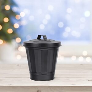 Toddmomy 2Pcs Mini Desktop Trash Can with Lid Small Waste Paper Bin Rubbish Basket Flower Holder Pot Planter Sundries Container Countertop Garbage Cans for Bathrooms Kitchens