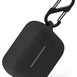 Geiomoo Silicone Case Compatible with Sennheiser CX Plus, Protective Cover with Carabiner (Black)
