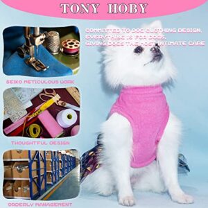 TONY HOBY Dog Dress, Outfits Dog Party Dress, Dog Princess Dress with Lace, Dog Skirt Soft and Breathable for Small Medium Dog (Pink, XL)