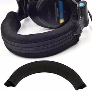 headphone protector zipper headband for audio technica ath msr7 m20 m30 m40 m40x m50x sx1 headphone accessories