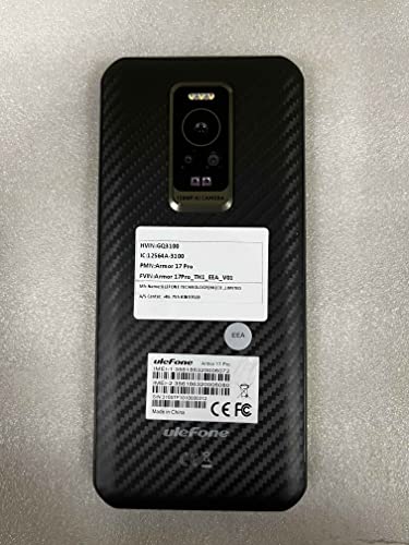 Ulefone Armor 17 Pro 2023 Rugged Smartphone Unlocked, MTK G99 13GB+256GB Android 12 Cell Phone, 108MP AI Camera, 6.58" FHD+, 5180mAh Wireless Charge, Dual SIM 4G Rugged Phone, NFC GPS OTG FM Black