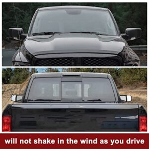 Clip On Mirror Extension for Ram 1500, KEWISAUTO Snap & Zap Towing Side Mirror Extensions Towing Clip on Exterior Rearview Mirror Extend Cover for 2009-2017 Dodge Ram 1500 2500 3500 Accessories