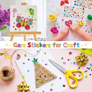 Gem Stickers, 1510pcs Rhinestone Stickers, Self Adhesive Jewel Stickers, Bling Gems for Crafts, Stick on Gems for Makeup, DIY, Eye, Nail, Assorted Sizes