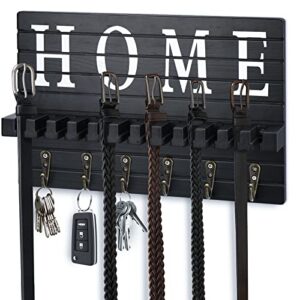 ftureera belt hanger, belt organizer with hooks wall mount, belt holder rack for men/women closet
