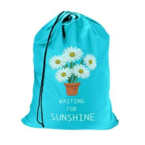 laundry bag with flower pattern, laundry bags extra large heavy duty, flower laundry bag with strap, travel laundry bags for dirty clothes, dirty laundry travel bag, fit a laundry hamper or basket…