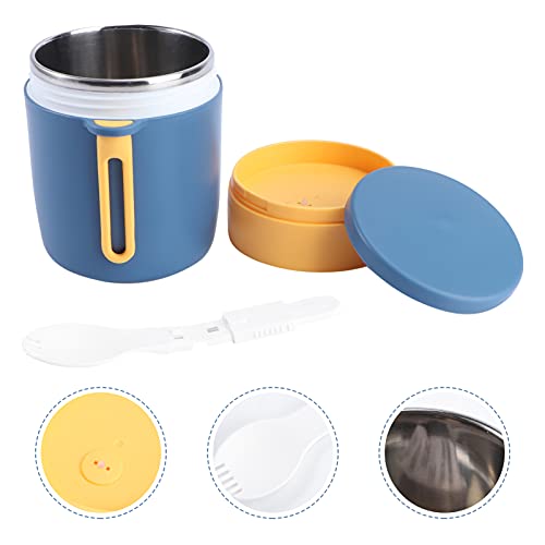 LIFKOME 450ml Food Stainless Steel Insulated Coffee Mug with Handle Double Wall Vacuum Travel Mug Food Jar Soup for Hot & Cold Foods Food Jar for Toddlers &