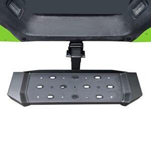 BuiltEfy Hitch Step Universal Fit 2" Hitch Receivers Heavy Duty Steel Rear Bumper Drop Steps with 6" Drop for Pickup Trucks Vans Fine Texture Black