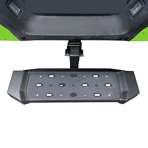 BuiltEfy Hitch Step Universal Fit 2" Hitch Receivers Heavy Duty Steel Rear Bumper Drop Steps with 6" Drop for Pickup Trucks Vans Fine Texture Black