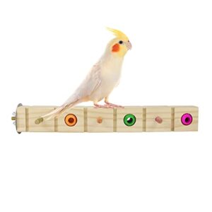 parrot bird wood perch platform corner stand shelf for birds budgie parakeet cockatiel conure cockatoo macaw（f）