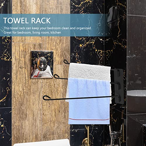 UPKOCH Swing Arm Towel Rack Wall Mount Towel Rack Stainless Steel Towel Bar Rotation Space Saving Towel Racks Swivel Hand Towel Bar for Home Kitchen Bathroom Accessories
