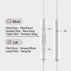 wutellinn 4 Pack Earbuds Wired in-Ear Headphones with Tangle-Free Cord, Comfortable in The Ear, Deep Noise Reduction Clear Sound Quality, Compatible with 3.5mm Ports