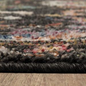 Mohawk Home Norwood Charcoal Grey 6' x 9' Whimsy Area Rug Perfect for Living Room, Dining Room, Office