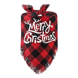 honprad d ring dog collar christmas pet scarf triangle bib bandana dog burp cat towel pet clothing accessories decoration tt15 mini collar