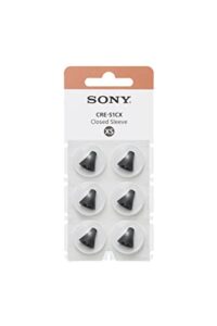 sony closed sleeve for the cre-e10 self-fitting otc hearing aid, x-small cre-s1cx,black