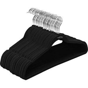 Mr. Pen- Velvet Hangers, 40 Pack, Black Hangers, Clothes Hangers, Felt Hangers, Black Velvet Hanger, Hangers Non Slip, Non Slip Hangers, Black Velvet Hangers, Black Hangers Velvet, Slim Hangers