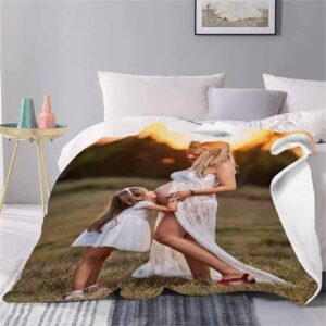 Custom Collage Blanket with Picture Upload Personalized Photo Throw Blanket Gift for Mom Grandma Family Wife Girlfriend (A,29 * 39in 75x100cm)