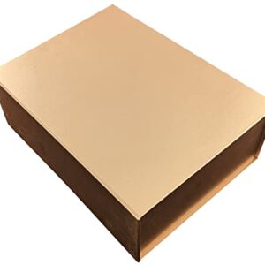 Golden Gift Box With Magnetic Lid